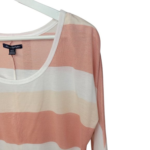 AMERICAN Eagle Shimmer Wide Sleeve  Top - Picture 3 of 4